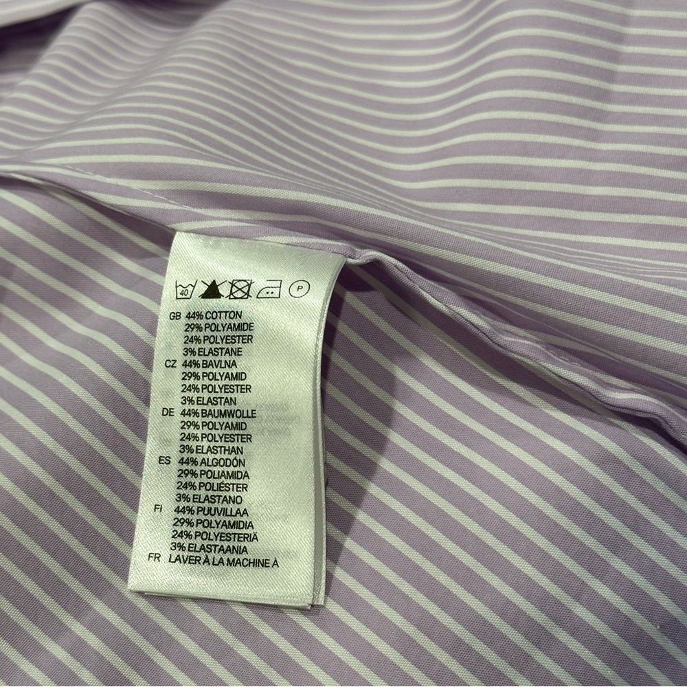 NWT H&M Long Sleeve Button Down Dress Shirt - Picture 9 of 11